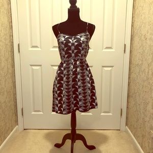 Madewell Summer Dress Navy & Beige Size 4